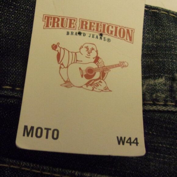 True Religion Slim Moto Distressed Colored Jeans Size 42-44 New Men - Picture 7 of 15